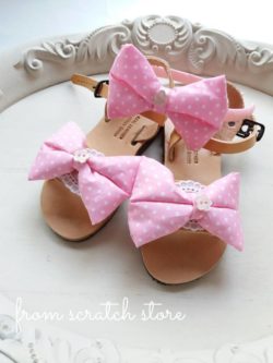 Σανδάλια pink bow | From Scratch Store