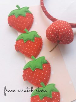 Παιδικό κλιπ μαλλιών φράουλα | From Scratch Store