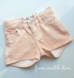Shorts Ριγέ ροδακινί