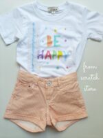 Shorts Ριγέ ροδακινί - Image 3