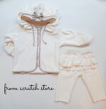 Baby set velvet Dora cream