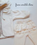 Baby set velvet Dora cream - Image 2
