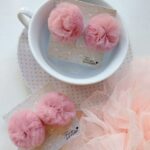 Λαστιχάκια pom pom dusty pink (2 pcs)