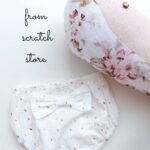 Diaper cover Bow white