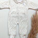 Baby velvet overall Cream
