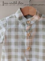 Baby shirt Vichy green - Image 2