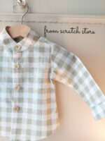 Baby shirt Vichy green