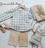 Baby shirt Vichy green - Image 3