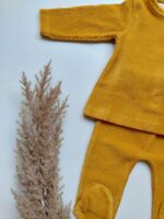 Baby set κοτλέ ώχρα - Image 3