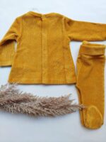 Baby set κοτλέ ώχρα - Image 2