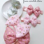 Στέκα & κορδέλα godina pink & dusty pink