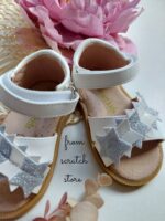Πέδιλο little stars in white - Image 3