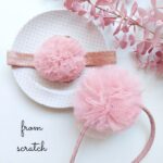 Στέκα & κορδέλα tutu dusty pink