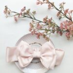 Koρδέλα satin bow pink