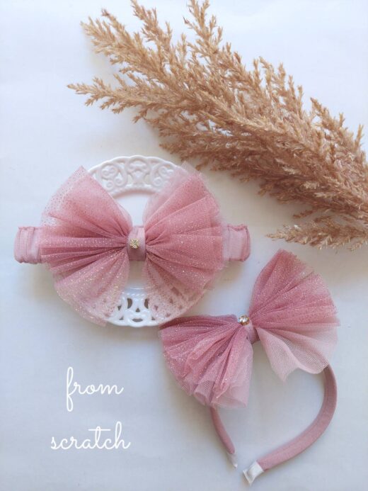 Fluffy old pink set