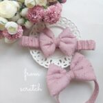 Στέκα & κορδέλα broderie pink
