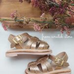 Glitter gold sandals