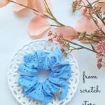 Scrunchies Juliette blue