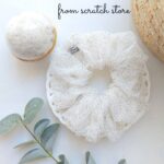 Scrunchies cupcake 🧁 white