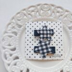Clip stars in black (2 pcs)