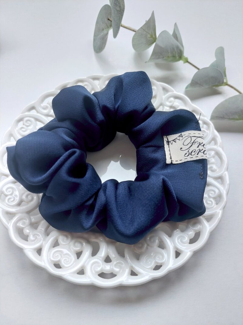 Scrunchies Satin Blue