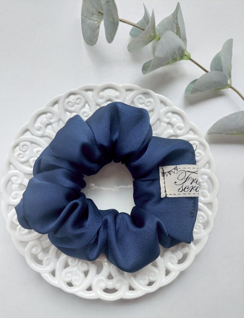 Scrunchies Satin Blue