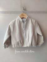 Bomber Jacket Λινό Natural