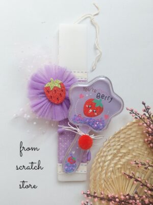 Λαμπάδα Hair Set & Clip Φραουλίτσα