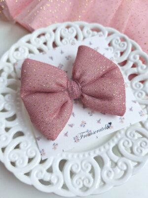 Clip Sparkly Dusty Pink