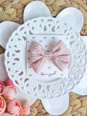 Clip Stripy Pink
