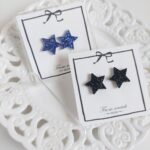 Σκουλαρίκια Stars (blue&black)