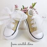 Sneakers rock star gold