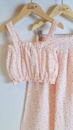 Set muslin pink flowers - Image 3