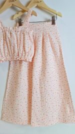 Set muslin pink flowers - Image 4