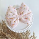 Φιογκολαστιχάκι Muslin Pink Flowers