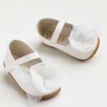 Μπαρετάκια white flowers (K632A)